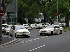 Taxis an der Messe Düsseldorf